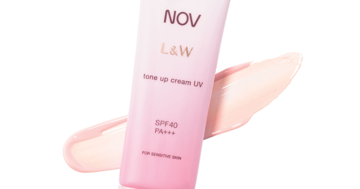 ノブ　L&WトーンアップクリームUV50g x 3 試してみた】NOV ノブ L&W トーンアップクリーム UVのリアルな