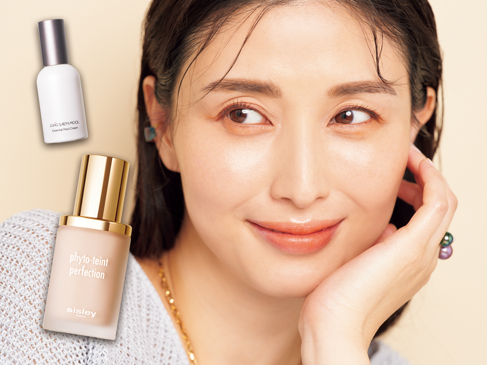 橋本マナミさん実演！「優秀すぎるファンデで大人の軽め美肌」作って 