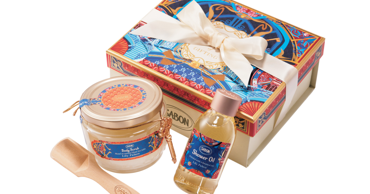 SABON THE PALACE of GIFTING サボンギフト 時空を旅するSABONの宮殿へ。ホリデー限定「リリー・パレス