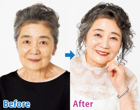 76歳ばあばがプロの手で素敵に若々しく大変身…驚きのBefore→After