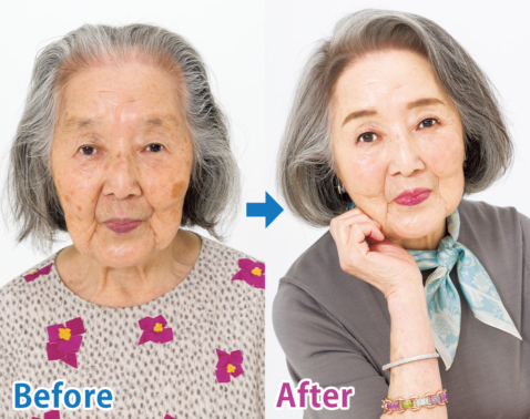 劇的すぎる！90歳ばあばが上品でオシャレに大変身…驚きのBefore→After