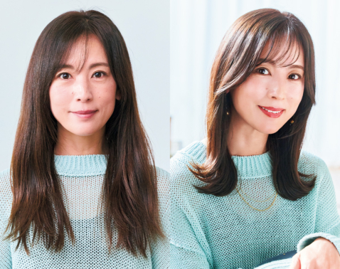 【40代＆50代の髪型】毛先を５cm切っただけで印象激変！外ハネミディアム