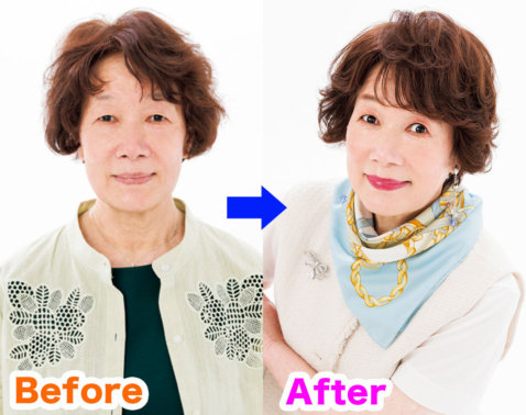 ハッピーオーラ溢れる！74歳ばあばが知的で柔らかな姿へ大変身…驚きテク