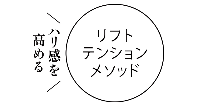 ハリ感を高めるリフトテンションメソッド