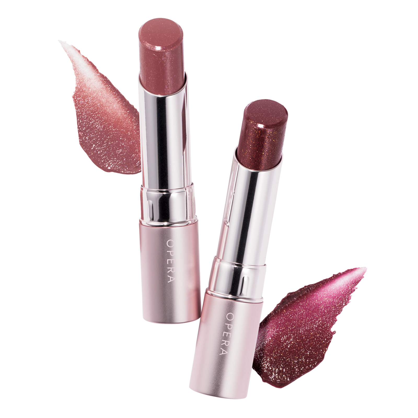 オペラ グロウリップティント 左から：409、408