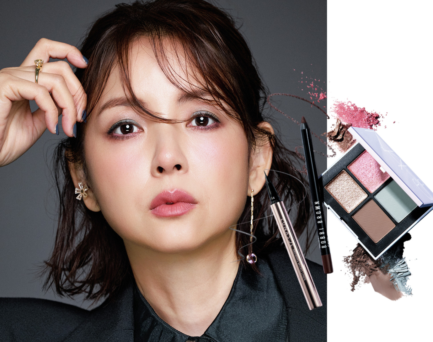 カリスマヘアメイク・岡野瑞恵さん直伝【薄ブルーの力で重いまぶたも今っぽく華やかに】