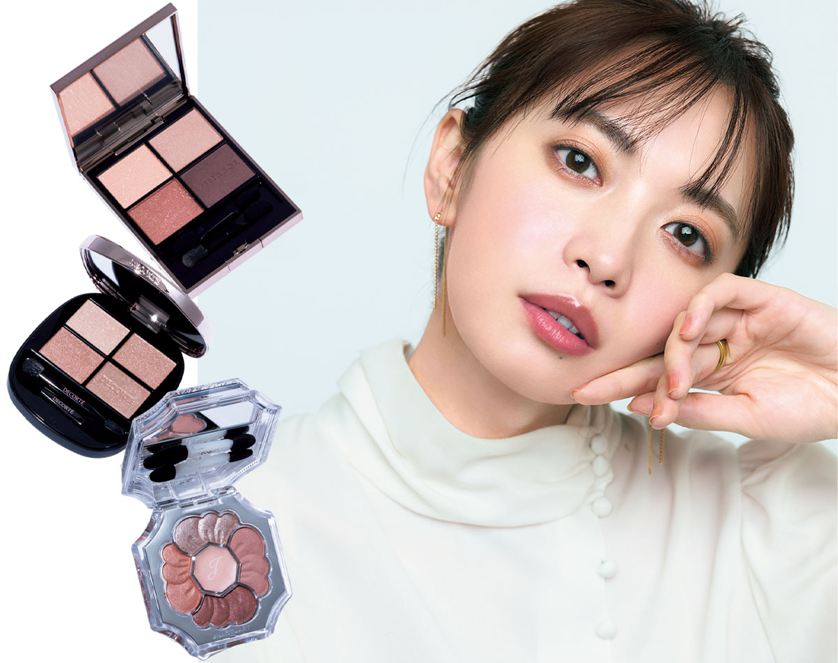 シアーベージュで透明感と目力を！40代の垢抜け旬顔メイク術