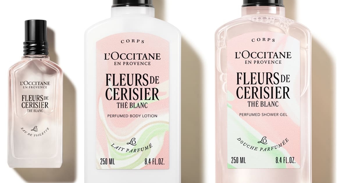 ロクシタン】春を祝うホワイトティーと桜の香り「テ・ブラン サクラ