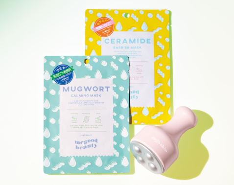 megood beautyの「韓国陶器肌シートマスク＆多機能かっさ」が付録に！美ST2026年5月号付録情報