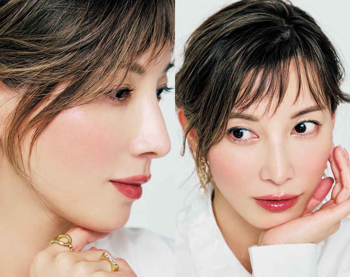 小顔は顔まわりが鍵！40代の輪郭をカバーする「前髪＆横髪」テク
