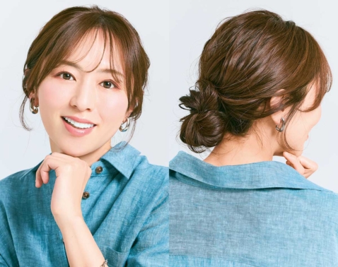 白髪が目立たない！不器用さんでも「ゴムひとつ」で隠せる垢抜け結び