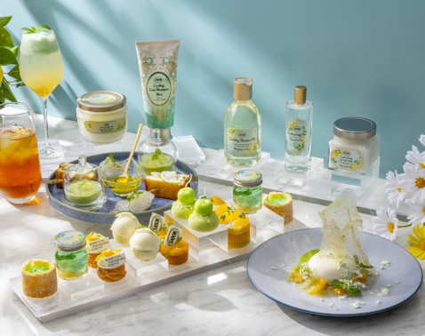 “食べられるボディスクラブ”!? SABON×キンプトン新宿東京の「ミンティスパーク・ユズ・コレクション」コラボアフタヌーンティーが登場
