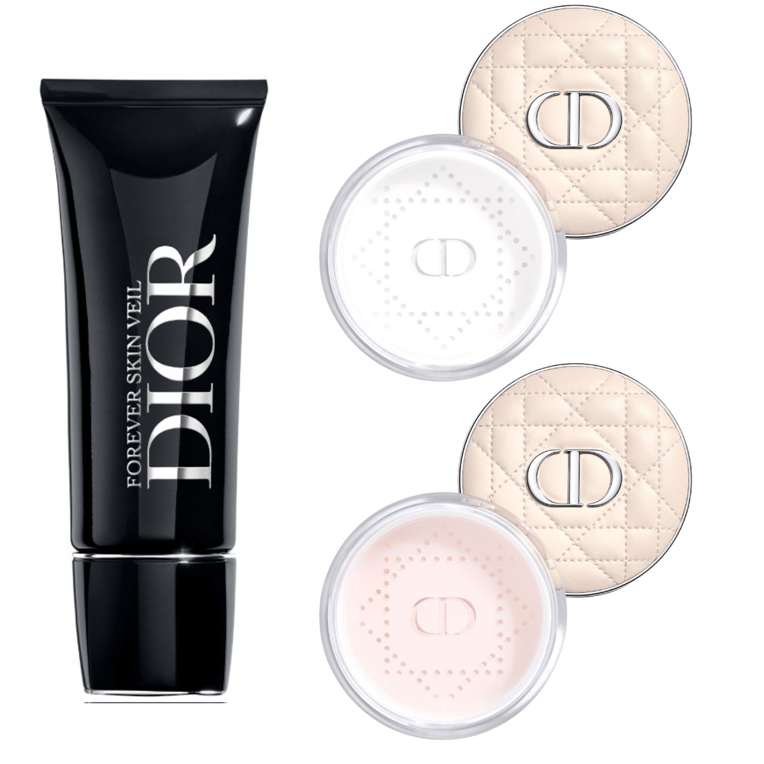 【早い者勝ち】DIOR 3点セット　ファンデ　下地　フェイスパウダー ディオール“メイクもち・ファンデの密着度UP”新作下地＆フェイス