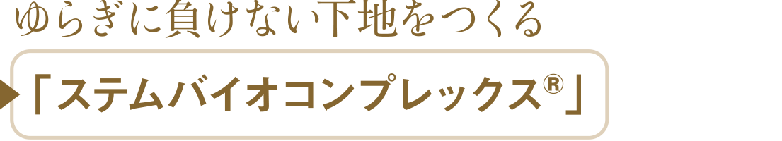 ゆらぎに負けない下地をつくる
