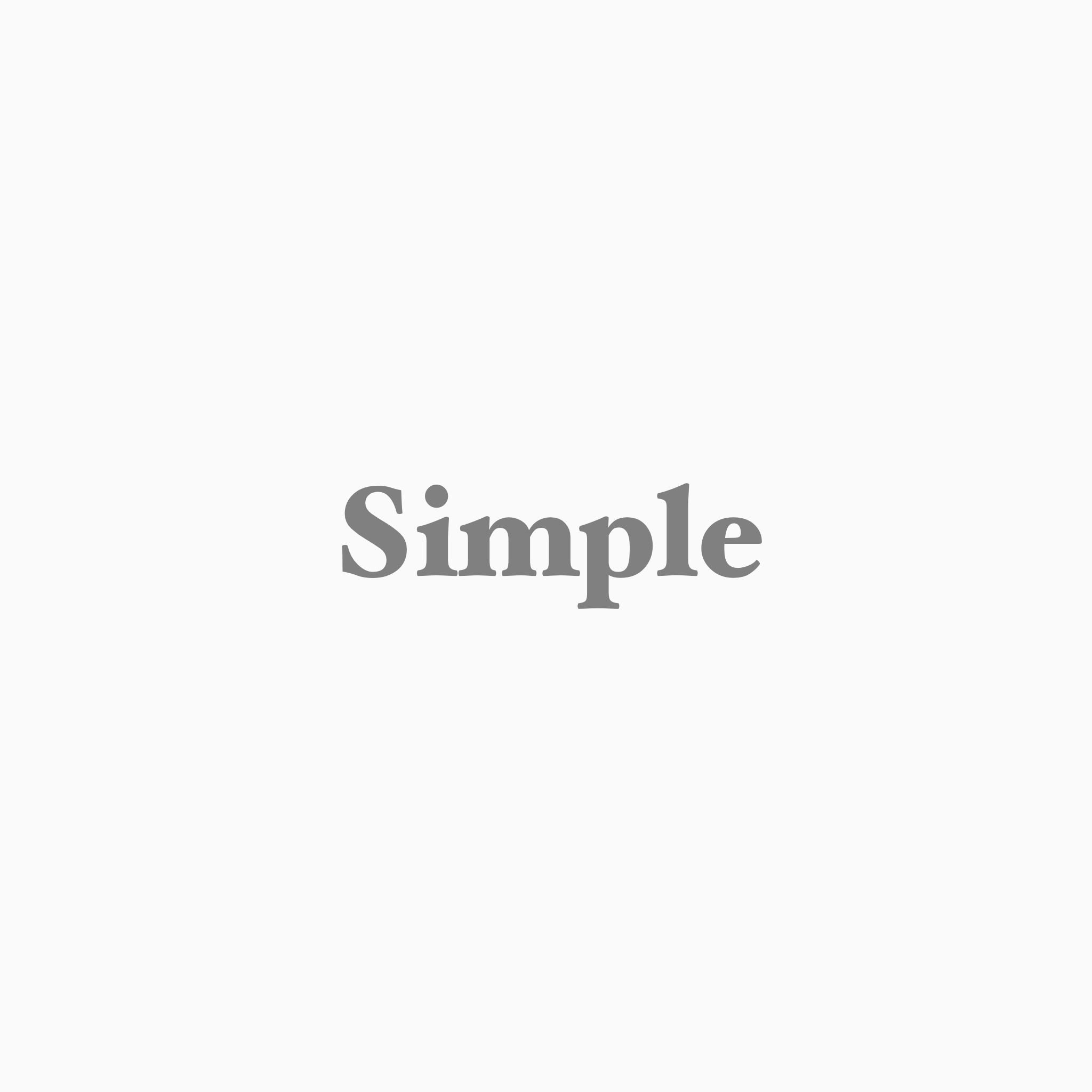 “シンプル”